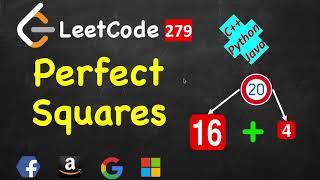 Perfect Squares | LeetCode 279 | C++, Java, Python