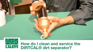 How do I clean and service the DIRTCAL® dirt separator?