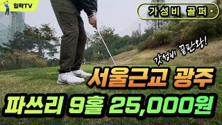 서울 근교 파쓰리 9홀⛳️25000원~숏게임 왕자🏑