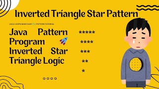 Java Pattern Printing: One-Sided Inverted Triangle Star Pattern | Coding with harichselvamc