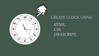 Clock Using Html Css Javascript | Javasript Beginner Project | coolwebdesigner
