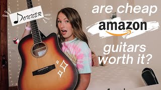 Are Cheap Guitars on Amazon Worth it? // Donner Guitar Review & Unboxing 2021
