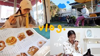 VLOG:: 자취 일상 | 연말 준비 성큼🎄대식씨,티코,광안리 소품샵 추천,우육탕면 맛집,교보문고,순두부 열라면