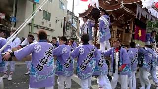 川渡り神幸祭2018　山笠ガブリ発進　風治八幡宮