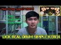 LICK REAL DRUM SIMPLE KEREN | TUTORIAL REAL DRUM DUA JEMPOL| PART 2