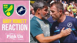 Gary Rowett Reaction | Norwich City 3-1 Millwall | The Pink Un