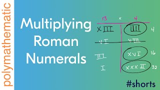 Multiplying Roman Numerals the Ancient Way #shorts