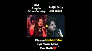 Girl sing & Arijit voice Master ❤|| #arijitsingh #shorts #trending #viral
