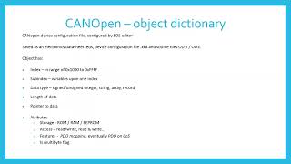 CANOpen (2) - Object Dictionary