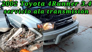 2002 Toyota 4Runner 3.4 Cómo hacerle el servicio a la transmisión aceite, empaque y filtro