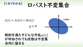 [制御] ロバスト不変集合（１分でわかるシステム制御理論#26）