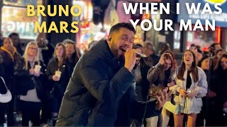 STREET Performer STUNNED The Crowd | "Bruno Mars - When I Was Your Man" Luke Silva Cover