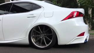 Airrex Digital Air Suspension 2015 Lexus IS350 with Lexon Exclusive Lip Kit.