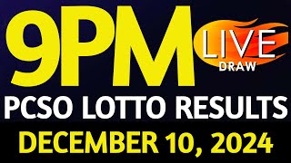 Lotto Result Today 9:00 pm draw December 10, 2024 Tuesday PCSO LIVE