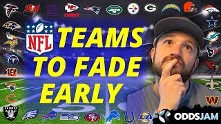 Top 5 NFL Teams to Fade EARLY in the Season | NFL Betting Picks
