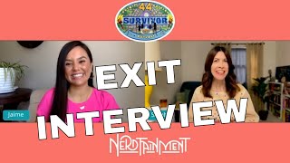 SURVIVOR 44 EXIT INTERVIEW / 12th PLAYER VOTED OUT & 6th JURY MEMBER⎰Nerdtainmen