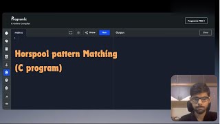 DAA Horspool Pattern Matching - C Programming