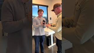 The new Apple Duo iPhone has a killer Tesla app! #ev #tesla #iphoneduo