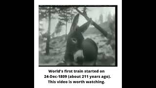 FIRST TRAIN IN THE WORLD ప్రపంచంలో మొదటి రైలు #indianrailways #railway #railways