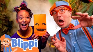 Blippi and Meekah’s Halloween Pumpkin Games - Blippi | Educational Videos for Kids