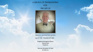 Celebrating the life of Brian Anthony John