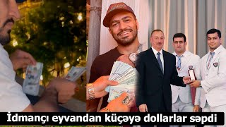 Elmar Qasımov eyvandan pul səpdi, millidən qovuldu - Video