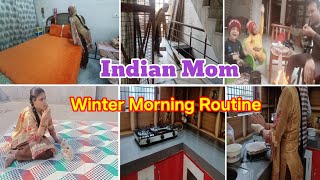 Indian Mom Winter Morning Routine || Indian mom winter morning with 2 kids