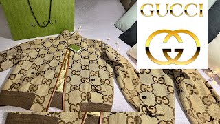 GUCCI. Gorgeous Jumbo GG canvas jacket. UNBOXING