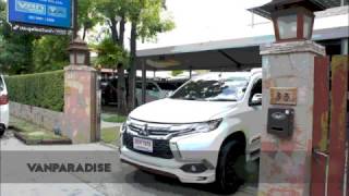 ประตูท้ายไฟฟ้าพร้อมชุดกลอนไฟฟ้าและระบบเปิดปิดด้วยเท้า Mitsubishi New Pajero By Vanparadise