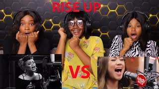 2 SINGERS 1 SONG Andra Day AND Morissete Amon PERFORMING - Rise Up REACTION!!! 😱😭😱