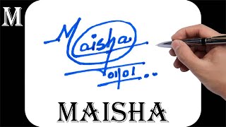 How to signature your name | Autograph | Billinioare signature | Maisha Name Signature Style