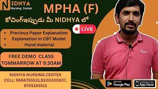 MPHA (F) FREE DEMO CLASS