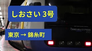 【車窓】 255系しおさい  東京〜錦糸町