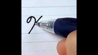 Letter X in American Cursive Handwriting for Beginners #shorts