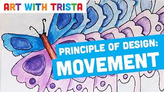 Principles of Design: MOVEMENT Art Tutorial - Art With Trista