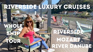 LUXURY RIVER DANUBE CRUISE WITH A DIFFERENCE - RIVERSIDE MOZART WHOLE SHIP TOUR & INSIDE LOOK