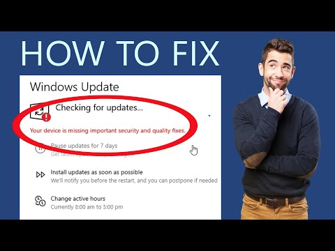 Fix “Your device is missing important security and quality fixes” error on Windows PC