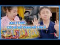 Cu Boss mê mẩn khi lần đầu được mẹ @nguyenhuynhnhu cho thử kẹo nổ.