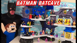 BATMAN BATCAVE IRL!! Biggest Imaginext Fisher-Price Super Surround Batcave Toys Unboxing