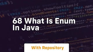 68 what is enum in java