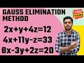 Gauss Elimination Method | System of Equation | Engineering maths | Mathspedia |