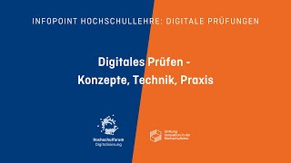 Infopoint Hochschullehre: Digitale Prüfungen vom 24.09.2021 - Konzepte, Technik, Praxis