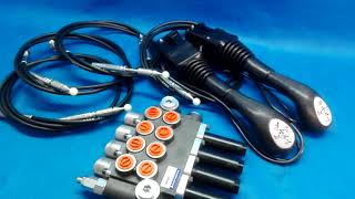 HYDRAULIC KIT VALVE 4 FUNCTIONS 80 40 l/min 2 Joysticks