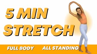 5 Minute Everyday Stretch - Full Body Routine  - Improves Flexibility, Mobility and Posture