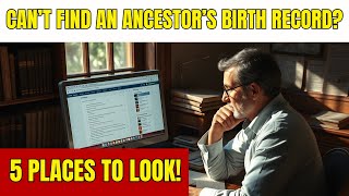 Can’t Find an Ancestor’s Birth Record? 5 Places to Look!