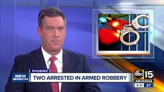 Two men arrested in armed robbery, one was wearing a Joker style mask