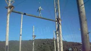 vanessa on high ropes