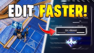 How to INSTANTLY EDIT FASTER in Fortnite! (Console & PC)