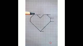 Kolay kalp cizimi/ how to draw heart easy