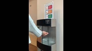 HERO: DOSATORE AUTOMATICO PER GEL IGIENIZZANTE | AUTOMATIC HAND SANITIZER DISPENSER